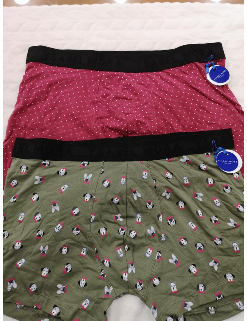 Calzoncillos boxer perritos y lunaritos blancos