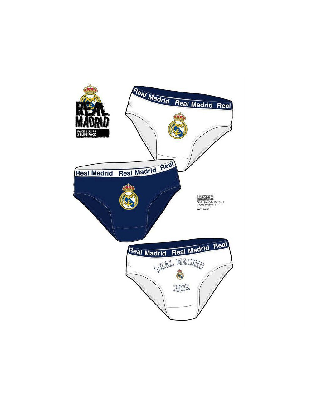 Calzoncillo Slip Real Madrid 