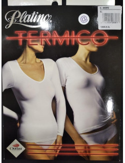 Camiseta interior platino termica manga larga