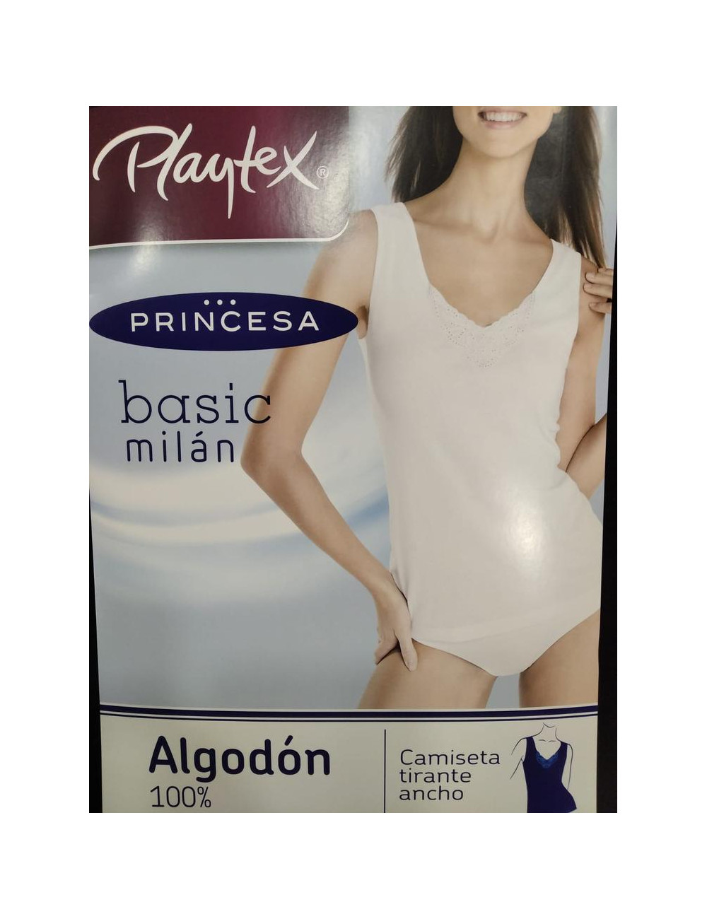 Camiseta interior playtex basic milan