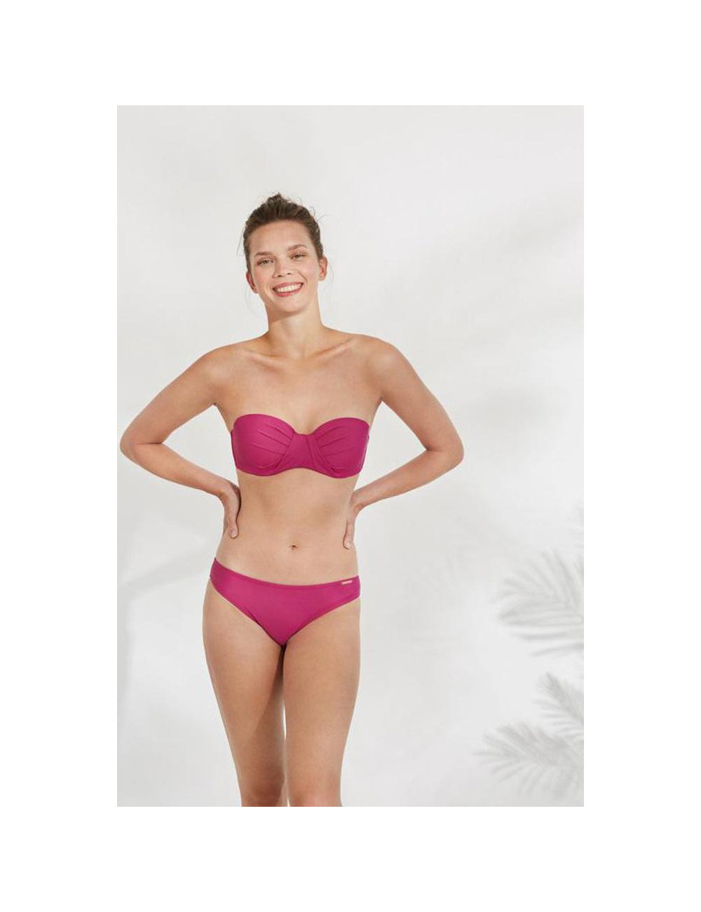 Bikini anudado cuello con broche con aro 81821