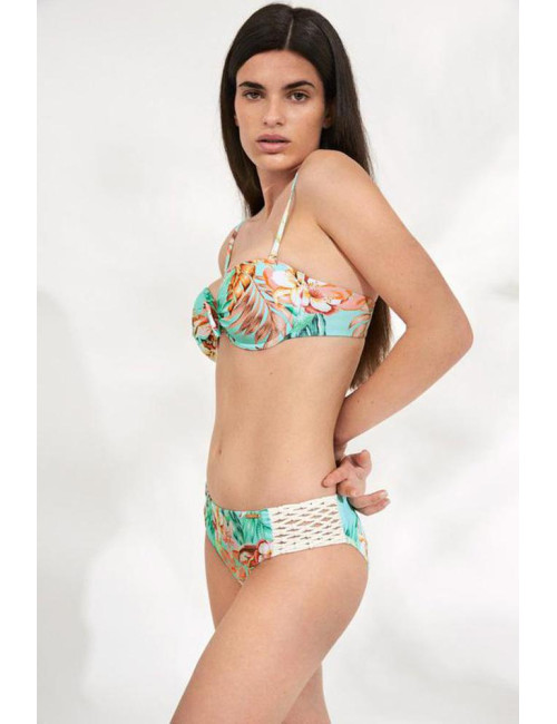 Bikini con broche con aro con relleno copa B 81563