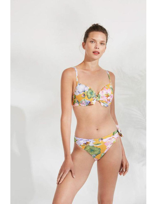 Bikini con aro con broche copa D 81804