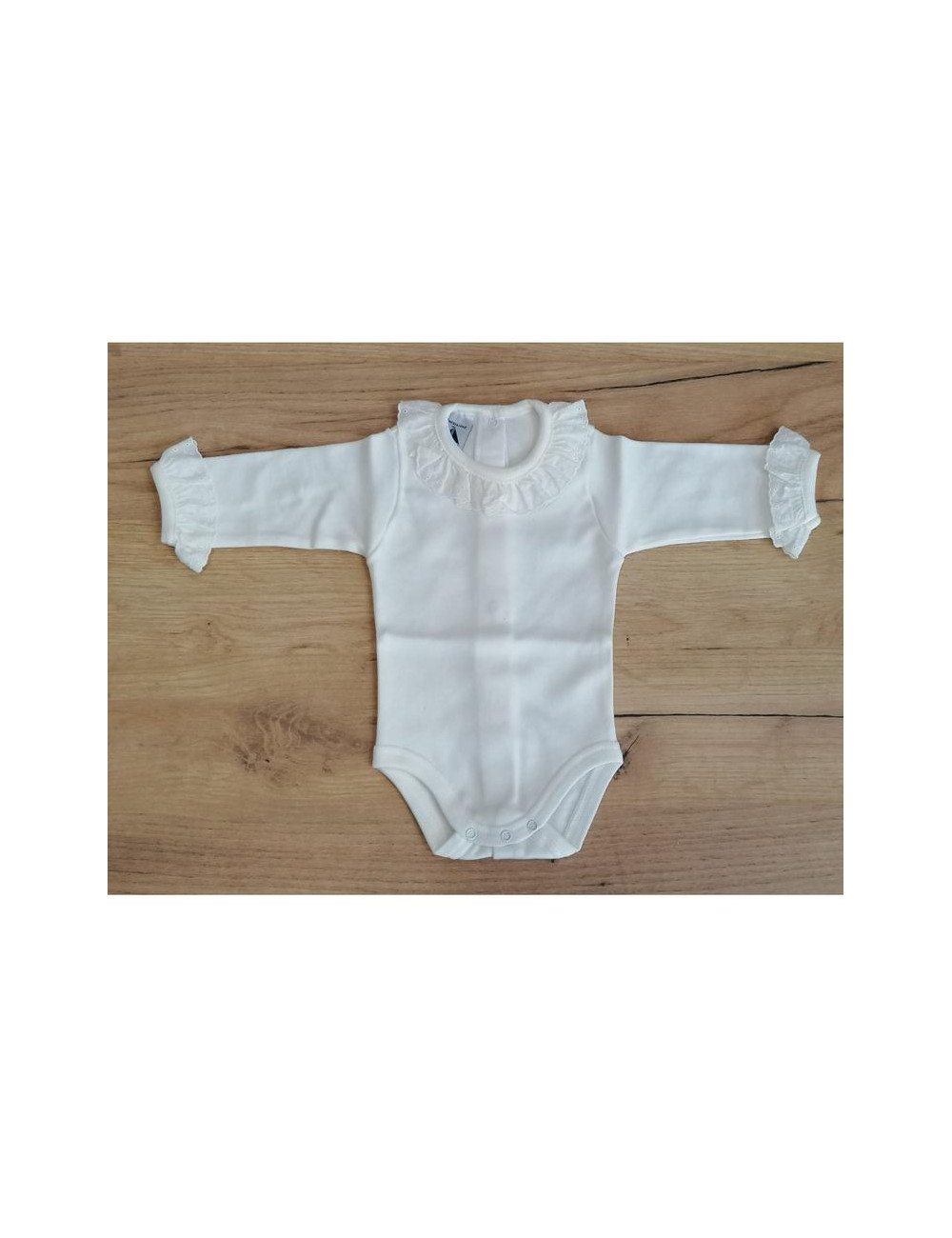 Body Bebé Unisex Cuello Batista 