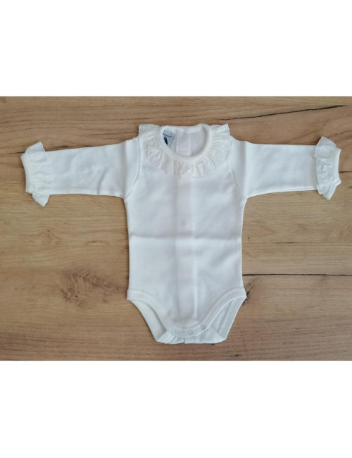 Body Bebé Unisex Cuello Batista 