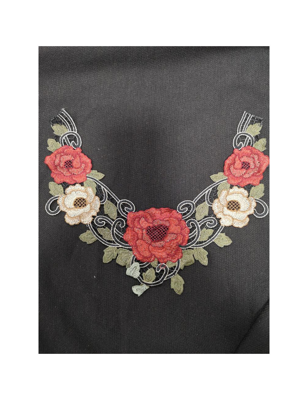 Aplicación Cuello Bordado Aplicación Cuello Bordado