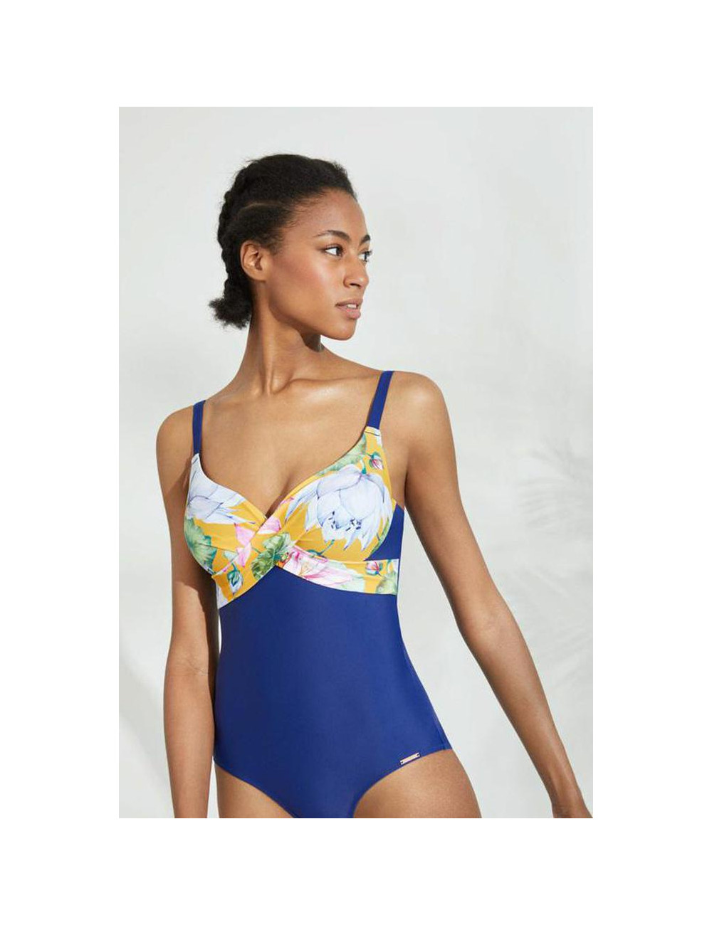 Bañador reductor delantera estampada 81817 Bañador reductor delantera estampada 81817