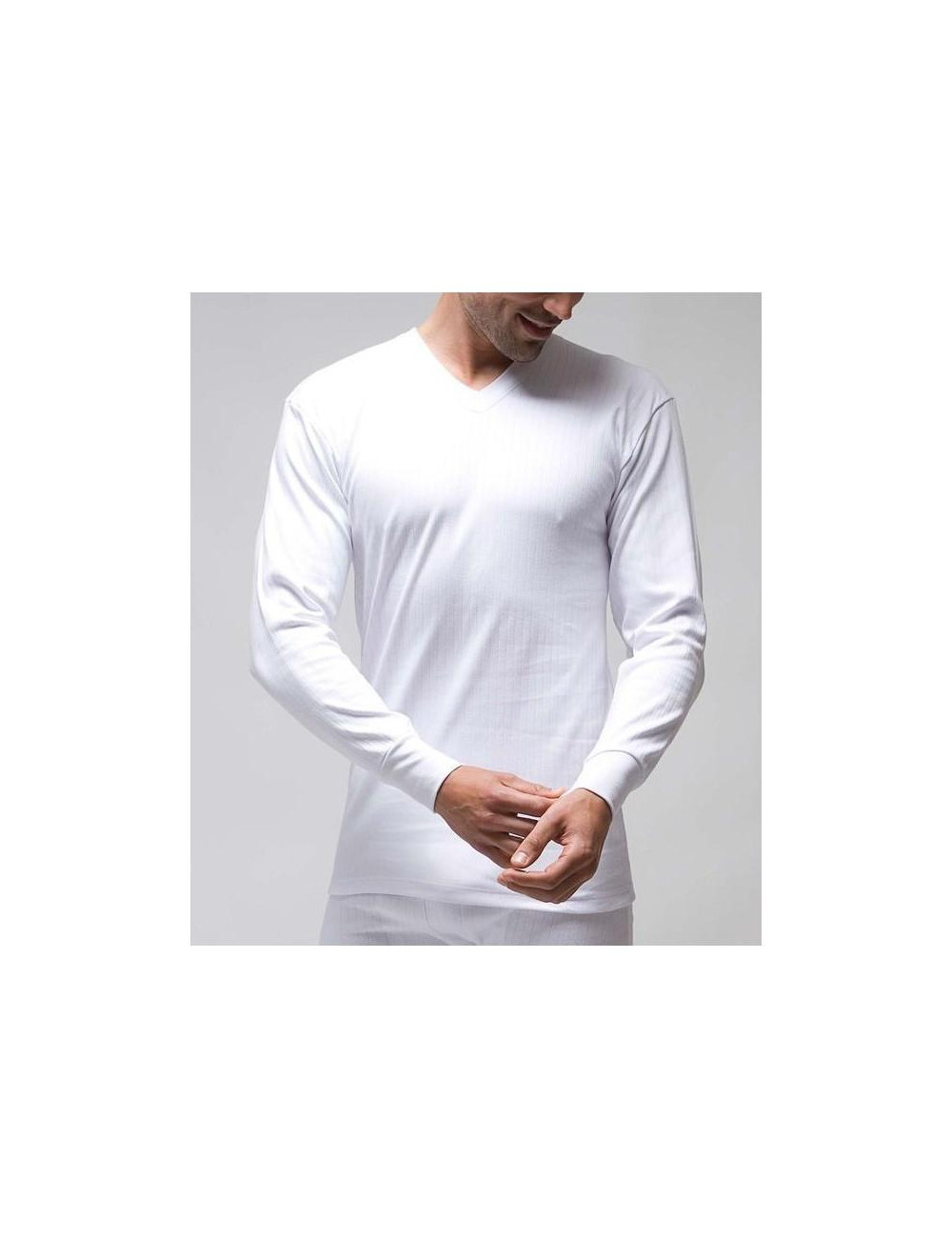 Camisetas interior ML Cuello Pico punt Nou Camisetas interior ML Cuello Pico punt Nou