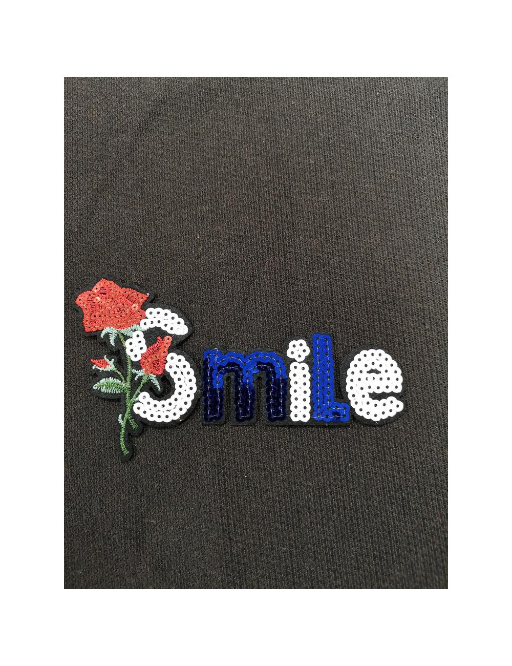 Aplicación Smile Lentejuelas Aplicación Smile Lentejuelas