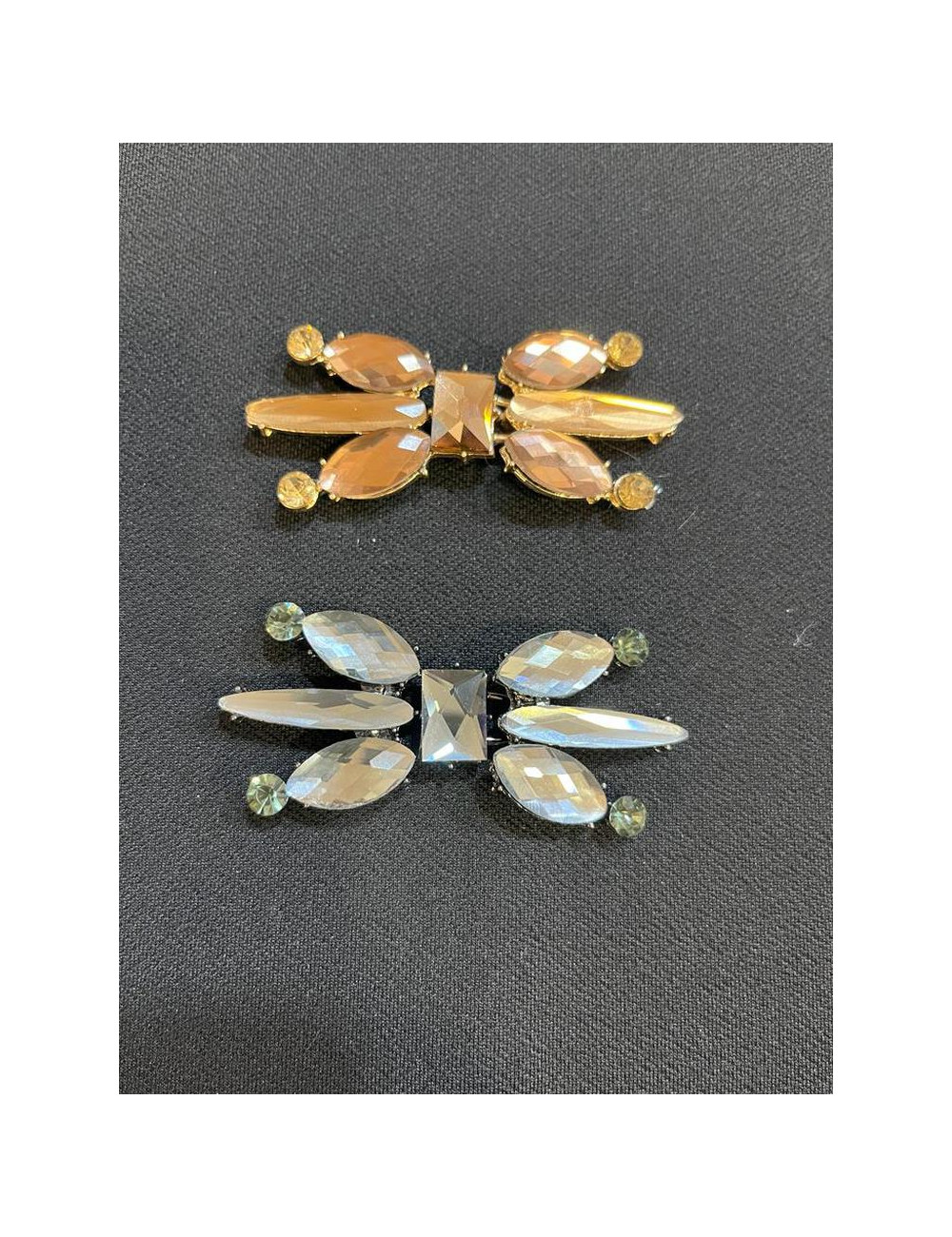 Broche Flor Piedras Cristal  Broche Flor Piedras Cristal