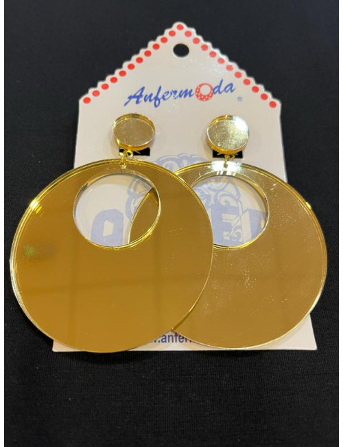 Pendientes Espejo Dorado 