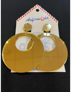 Pendientes Espejo Dorado 