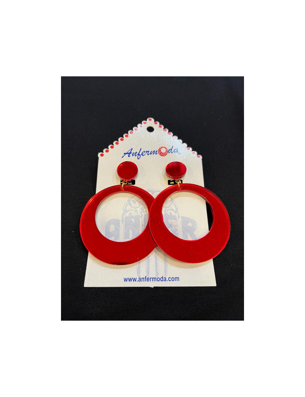 Pendientes Espejo Rojo Pendientes Espejo Rojo
