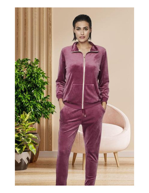 Conjunto Sport Terciopelo Fucsia Selmark 