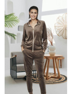 Conjunto Sport Terciopelo Marrón Selmark 