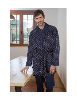 Bata Corta Cuadros Coralina Muslher 