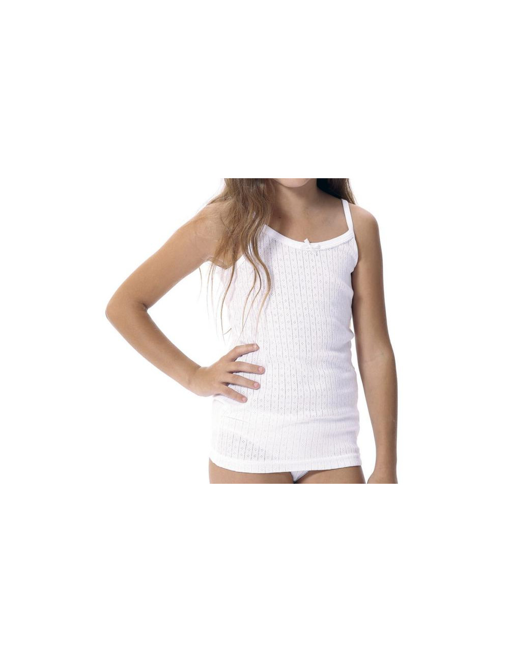 Camiseta Niña Tirante Calada Lara 