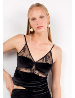 Top Terciopelo Tirante Fino Gisela