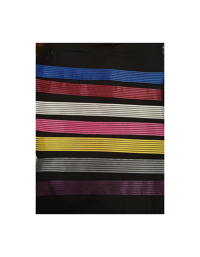 Cinta de Rayas Tul y Raso