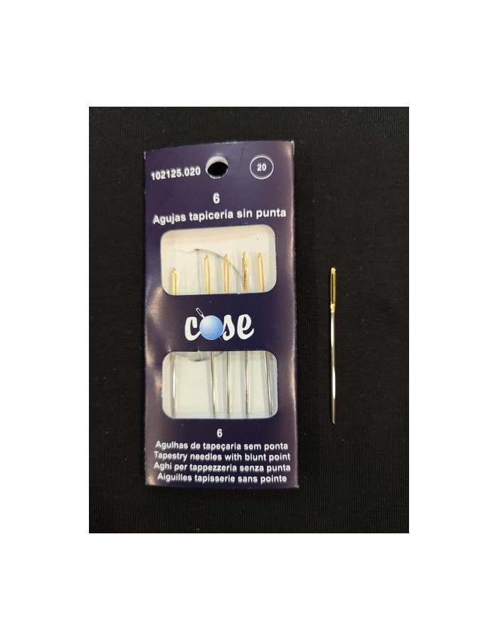 Aguja Tapicería Sin Punta