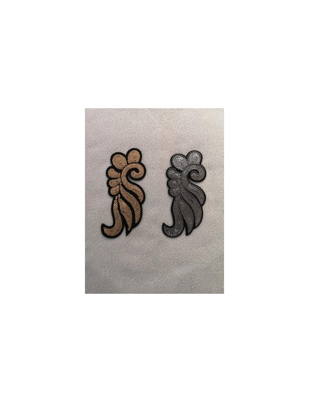 Aplicación Alas Lentejuelas 