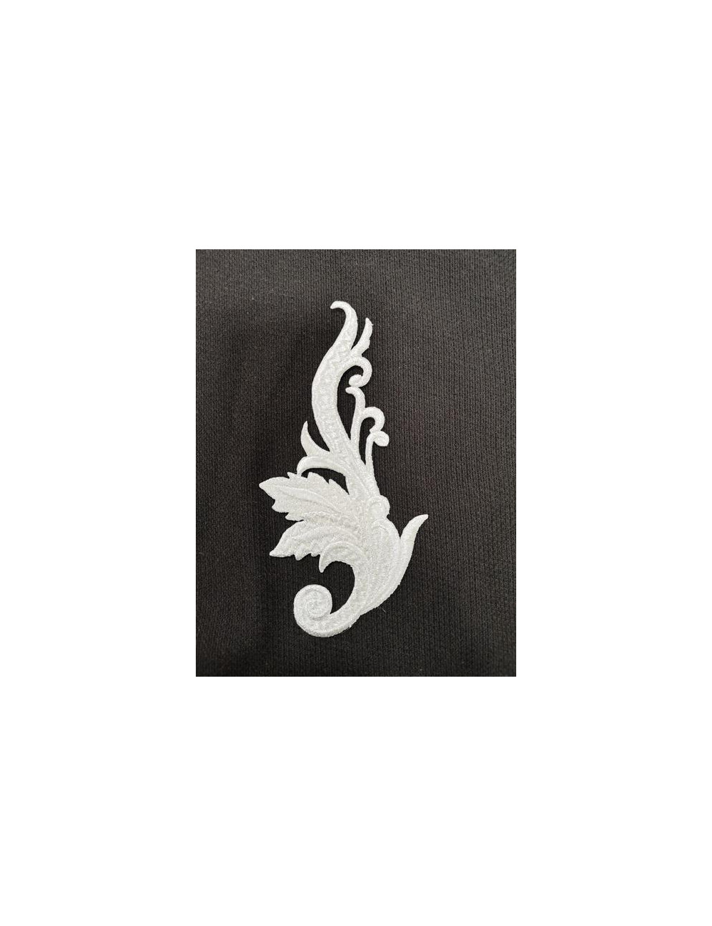 Aplicación Bordada Plata 