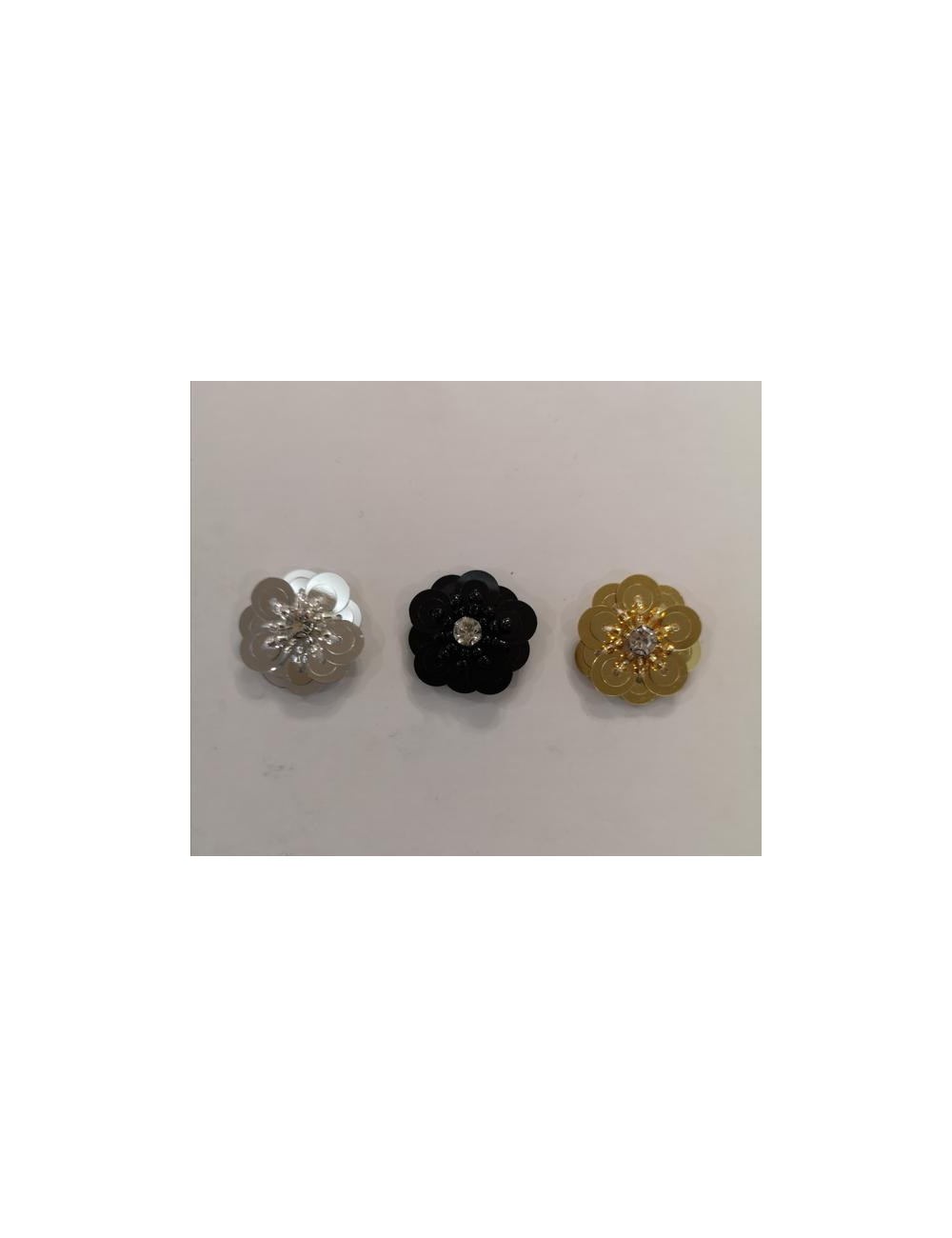 Aplicación Flor Lentejuela Grande 