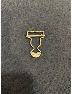 Broche Peto Metálico Bronce 