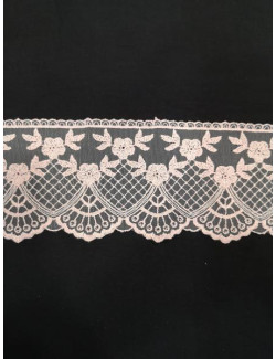 Tul Bordado Rosa Maquillaje 