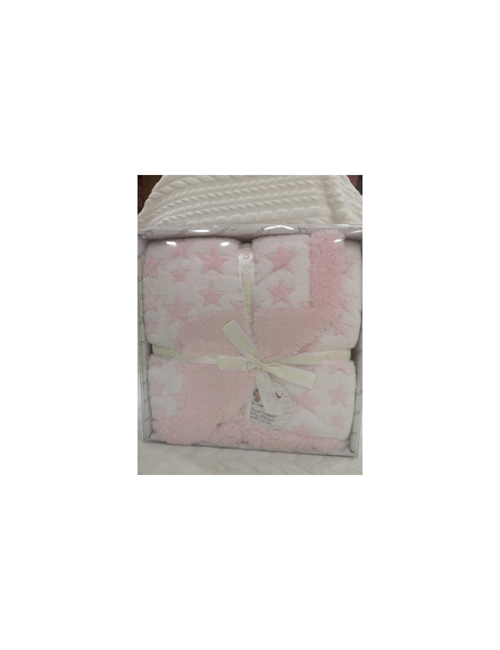 Manta Bebé Sedalina y Borreguito Rosa