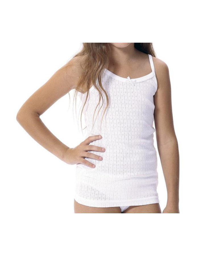 Camiseta Niña Tirante Calada Lara