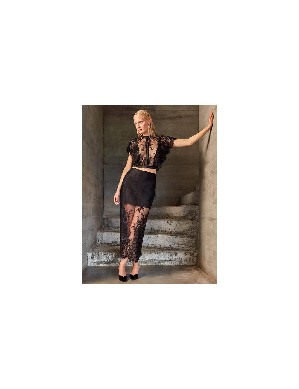 Falda Encaje Gisela