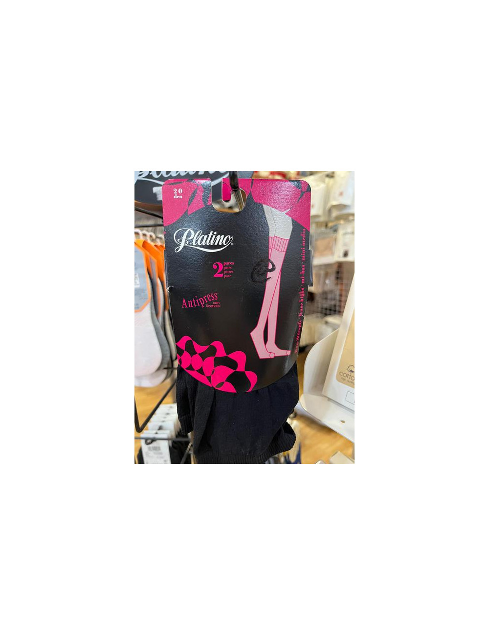 Calcetines Minimedias 20Den Platino 