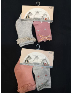 Pack Calcetín Bebé NIña Ysabel Mora 