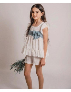 Pijama Comunión Niña Lino 49598