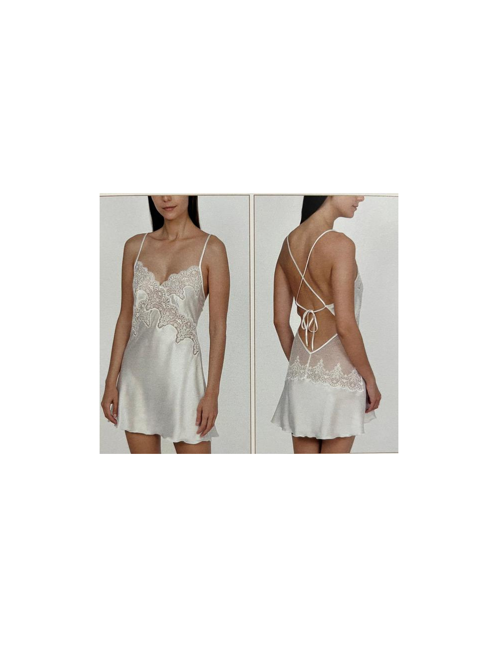 Camisón Corto Novia Cruzado Ivette 