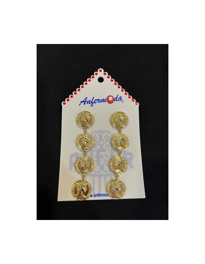 Pendiente Largo Monedas