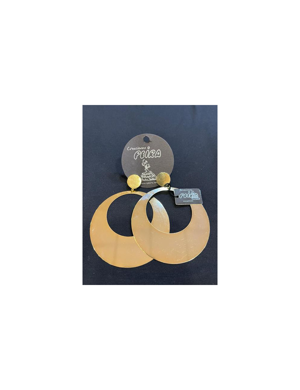 Pendiente Metálico Dorado 