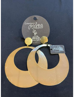 Pendiente Metálico Dorado 