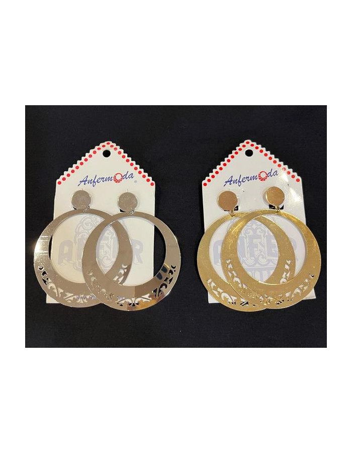Pendientes Flamenca Metálicos Calados