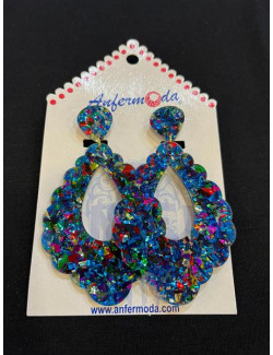 Pendientes Lágrima Multicolor 