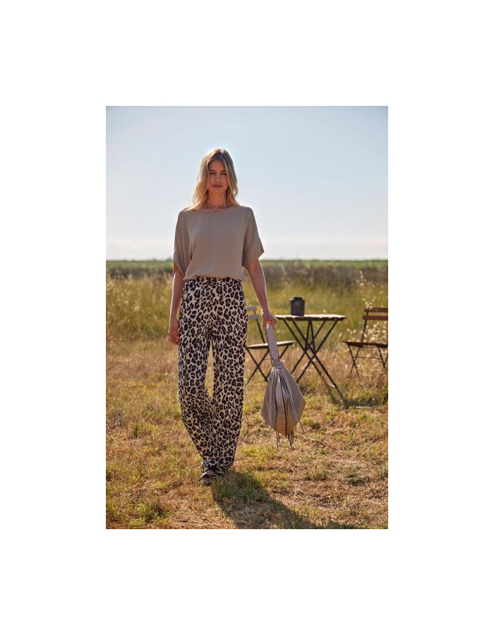 Pantalón Wide Leg Lopard 