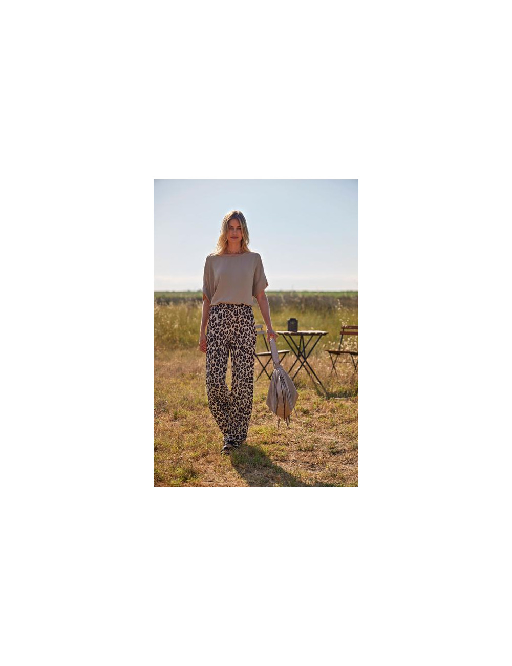 Pantalón Wide Leg Lopard 