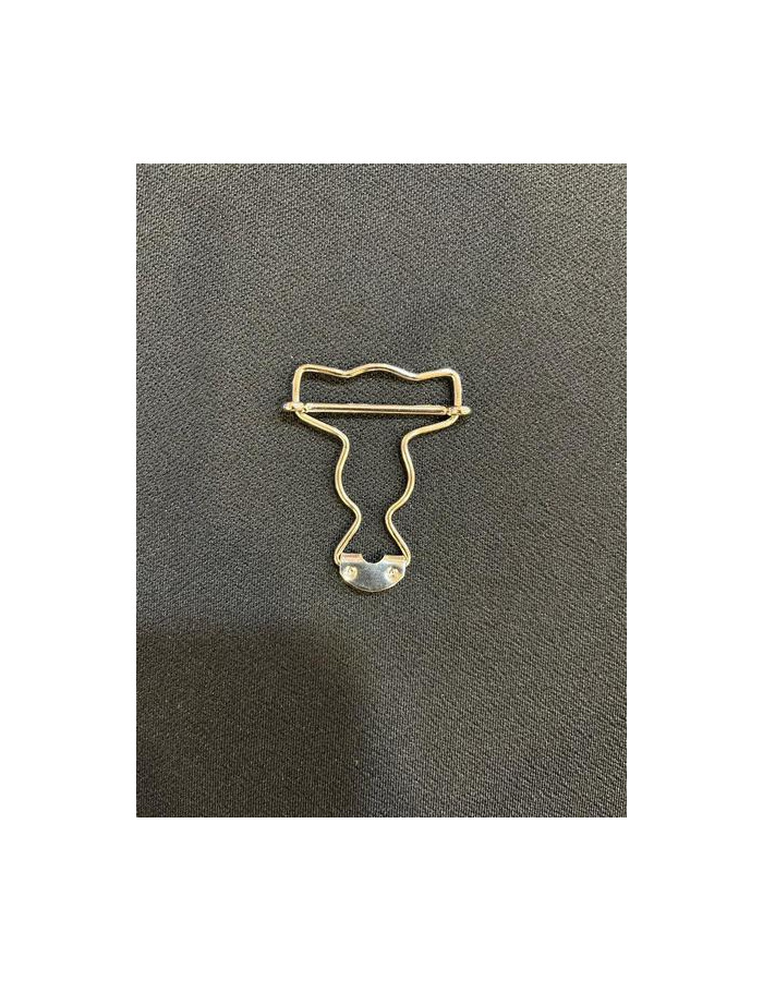 Broche Peto Metálico Plata 